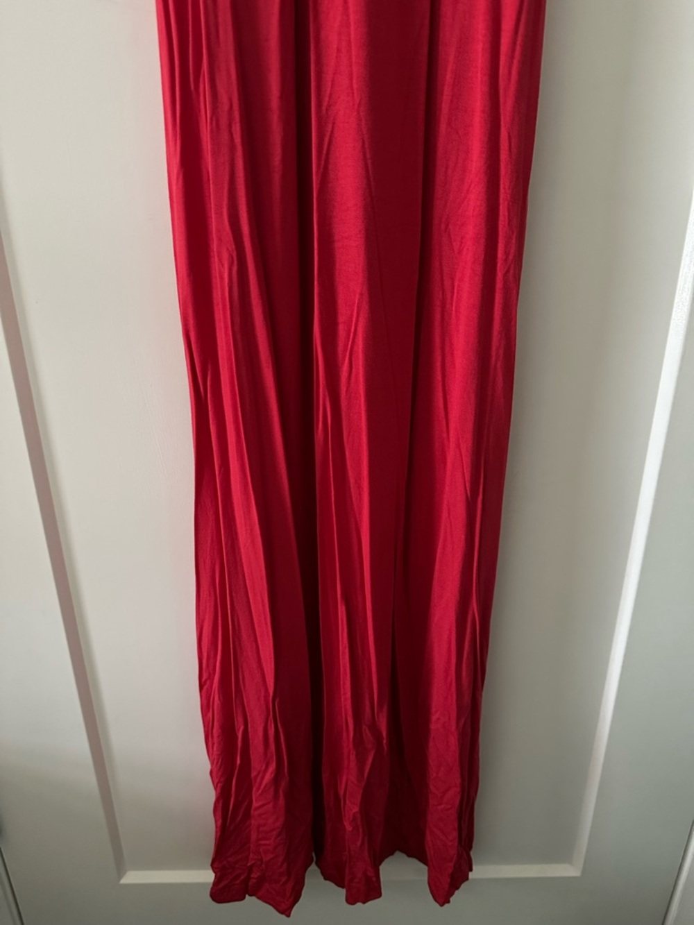 BCBGMaxAzria Women’s Raspberry Ruffle-Front Maxi Dress - Picture 5 of 10